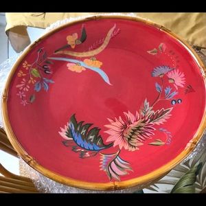 Tracy Porter hand painted dinner plates